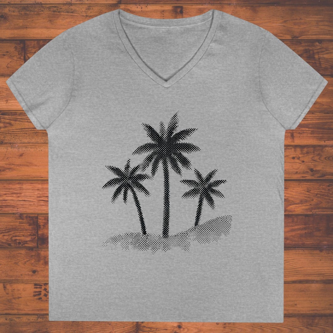 Midnight Palms Ladies' V-Neck