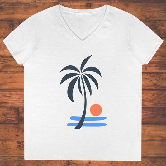 Sunset Drift Ladies' V-Neck