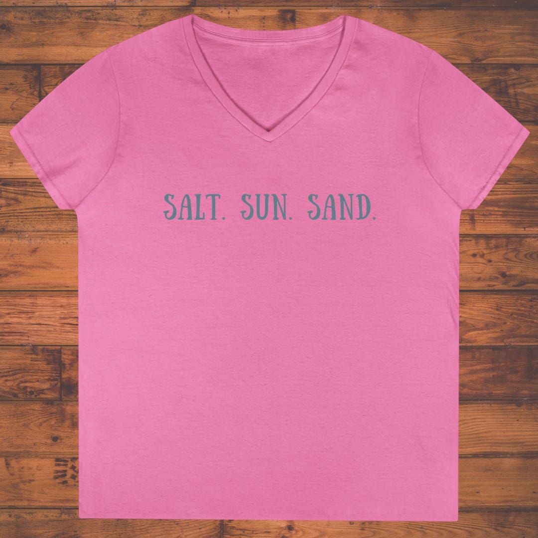 Salt. Sun. Sand. Ladies' V-Neck