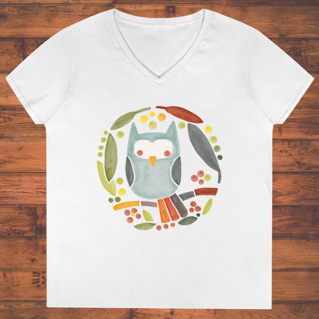 Little Owl Ladies' V-Neck