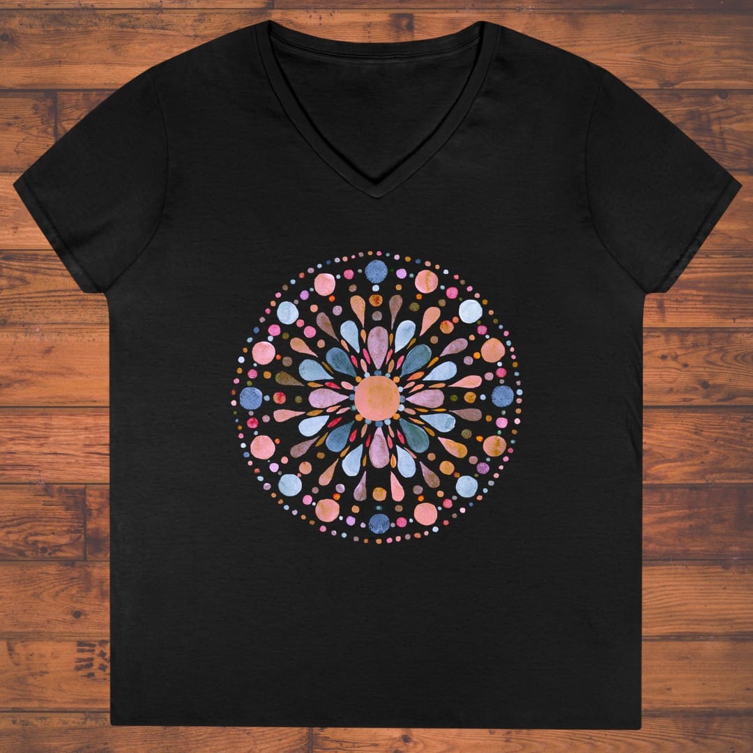Pastel Bloom Ladies' V-Neck