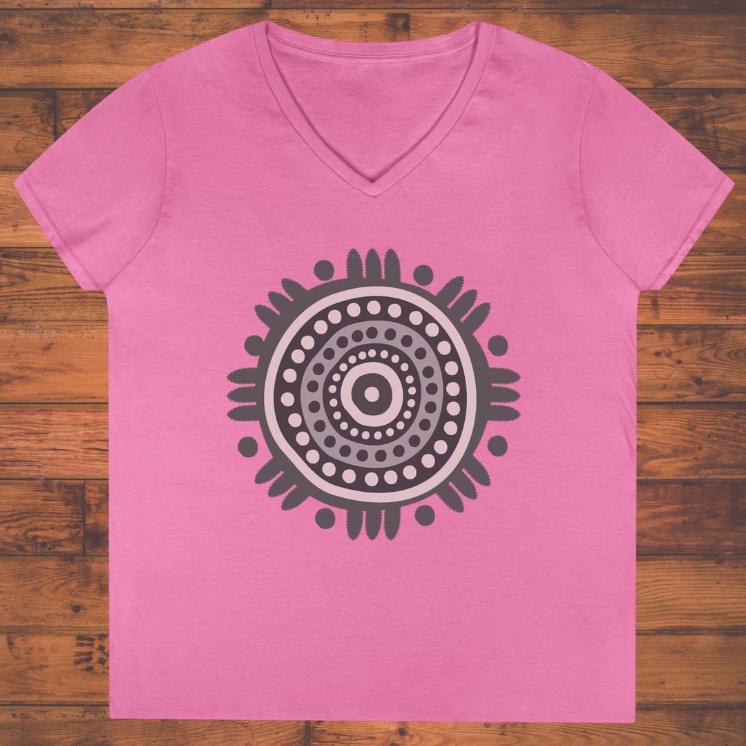 Sunwheel Bloom Ladies' V-Neck