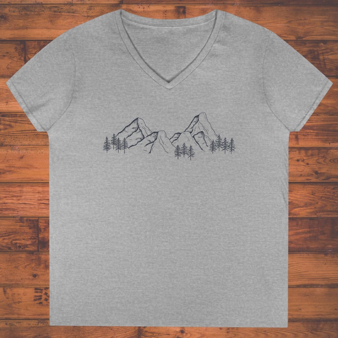Mountain Matrix Ladies' V-Neck