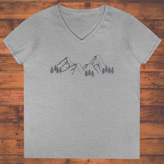 Mountain Matrix Ladies' V-Neck