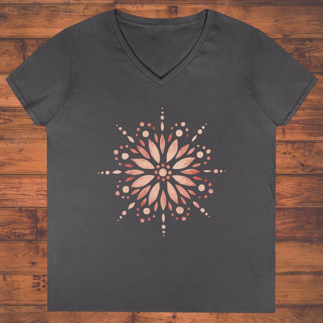 Petal Compass Ladies' V-Neck