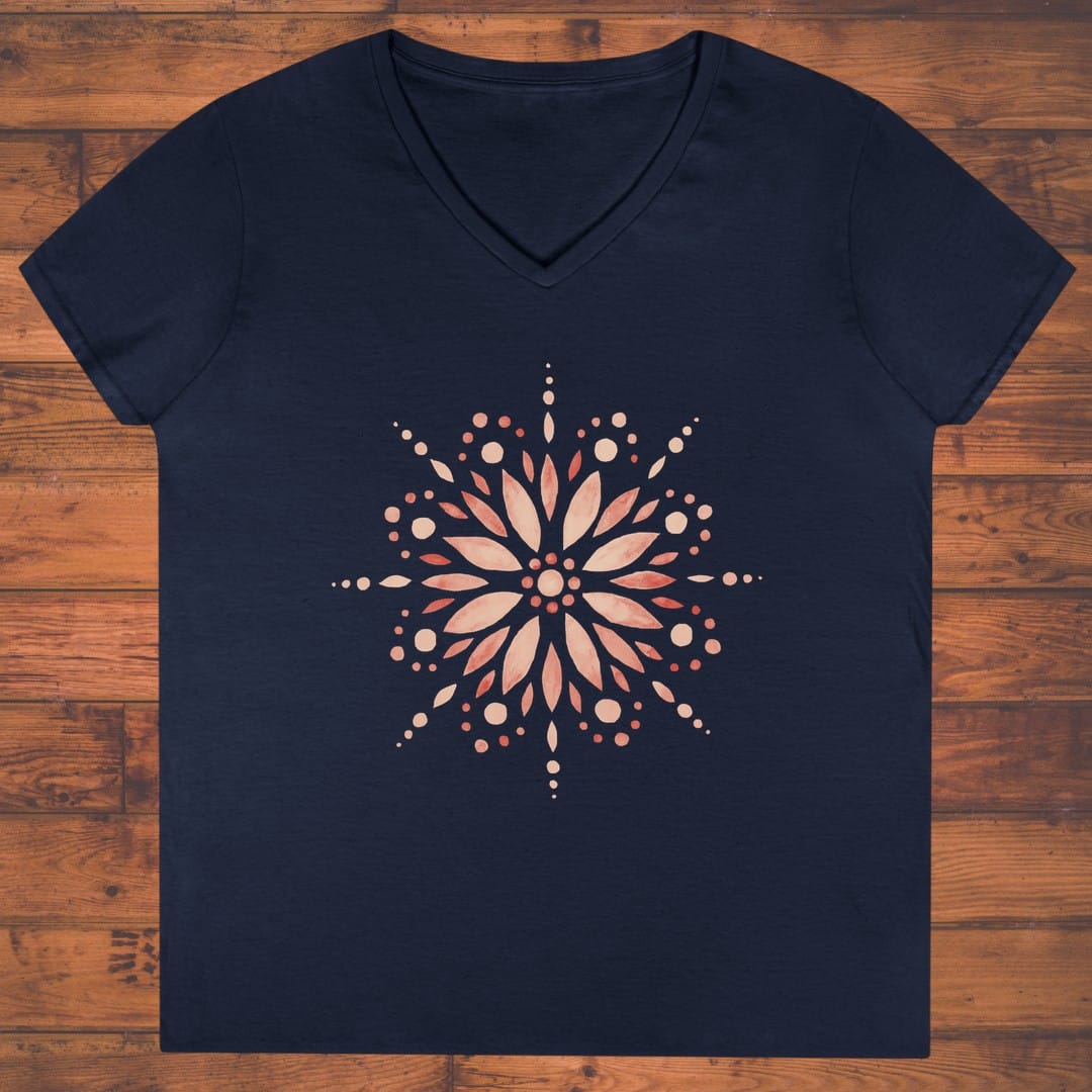Petal Compass Ladies' V-Neck