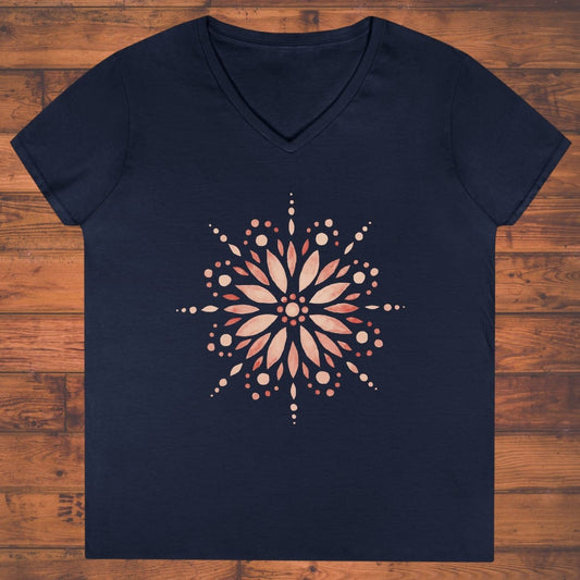 Petal Compass Ladies' V-Neck