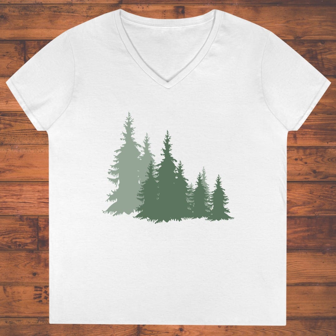 Evergreen Whisper Ladies' V-Neck