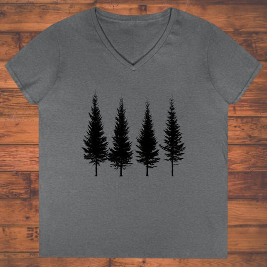 Four Skinny Spruce Ladies' V-Neck