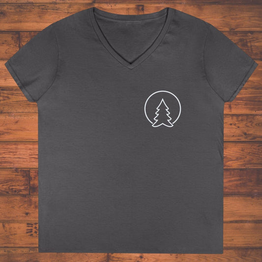 Pinetree Emblem Ladies' V-Neck