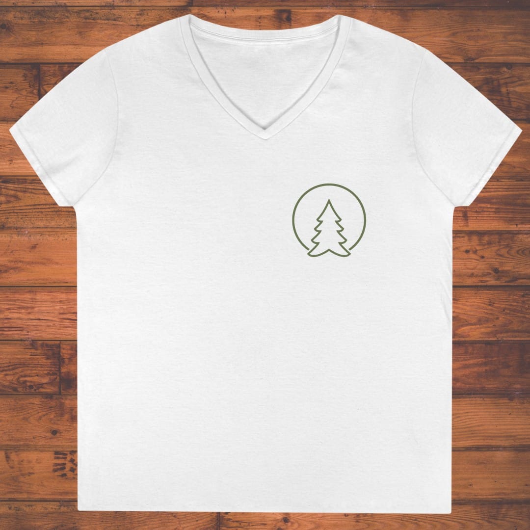 Pinetree Emblem Ladies' V-Neck