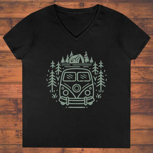 Wanderlust Wheels Ladies' V-Neck