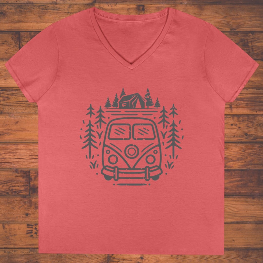 Wanderlust Wheels Ladies' V-Neck