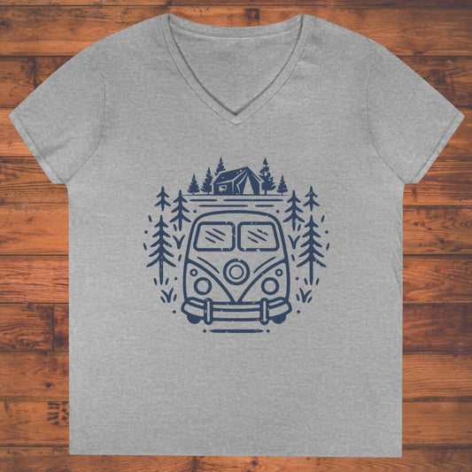 Wanderlust Wheels Ladies' V-Neck