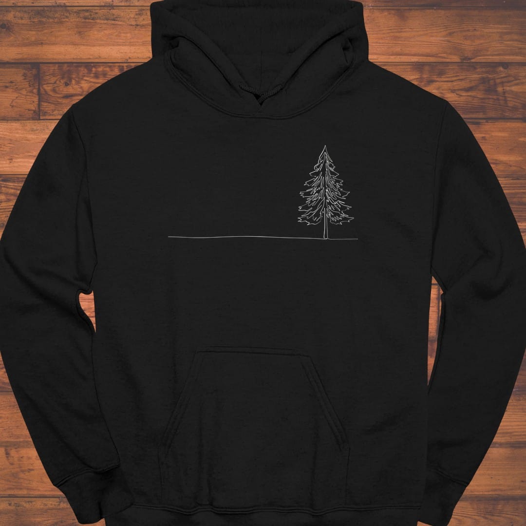 Lone Fir Silhouette Hoodie