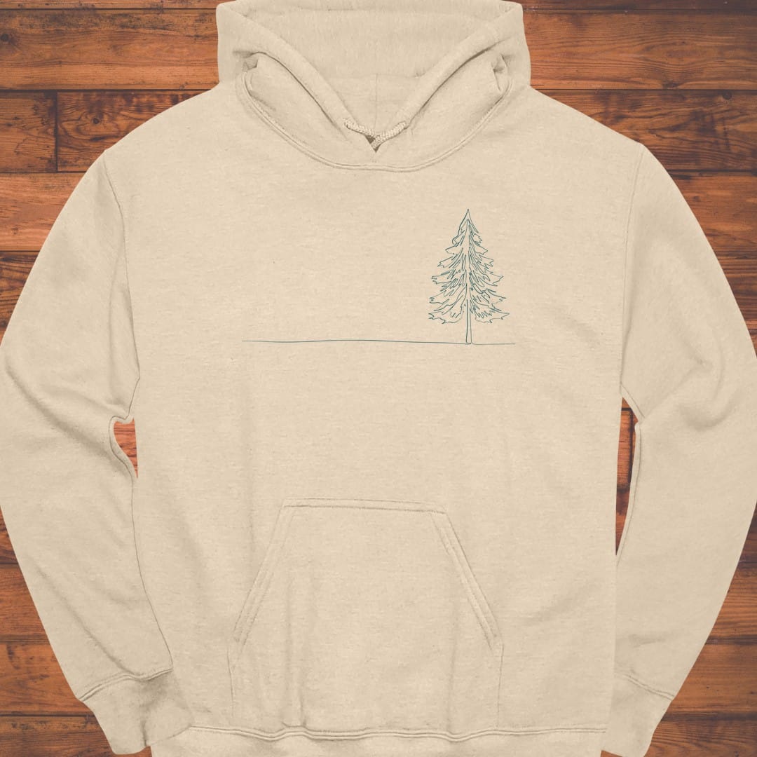 Lone Fir Silhouette Hoodie