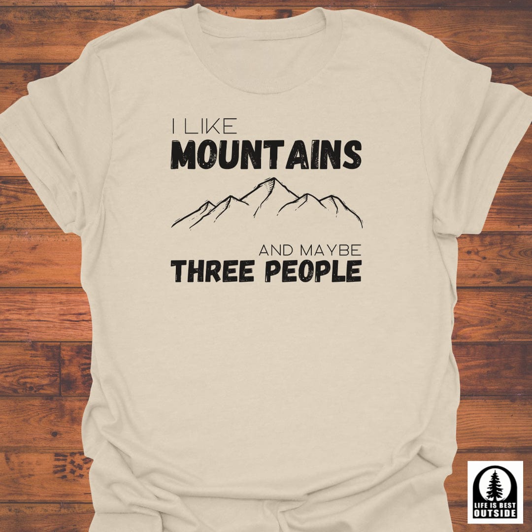 Mountains, and Three People T-Shirt