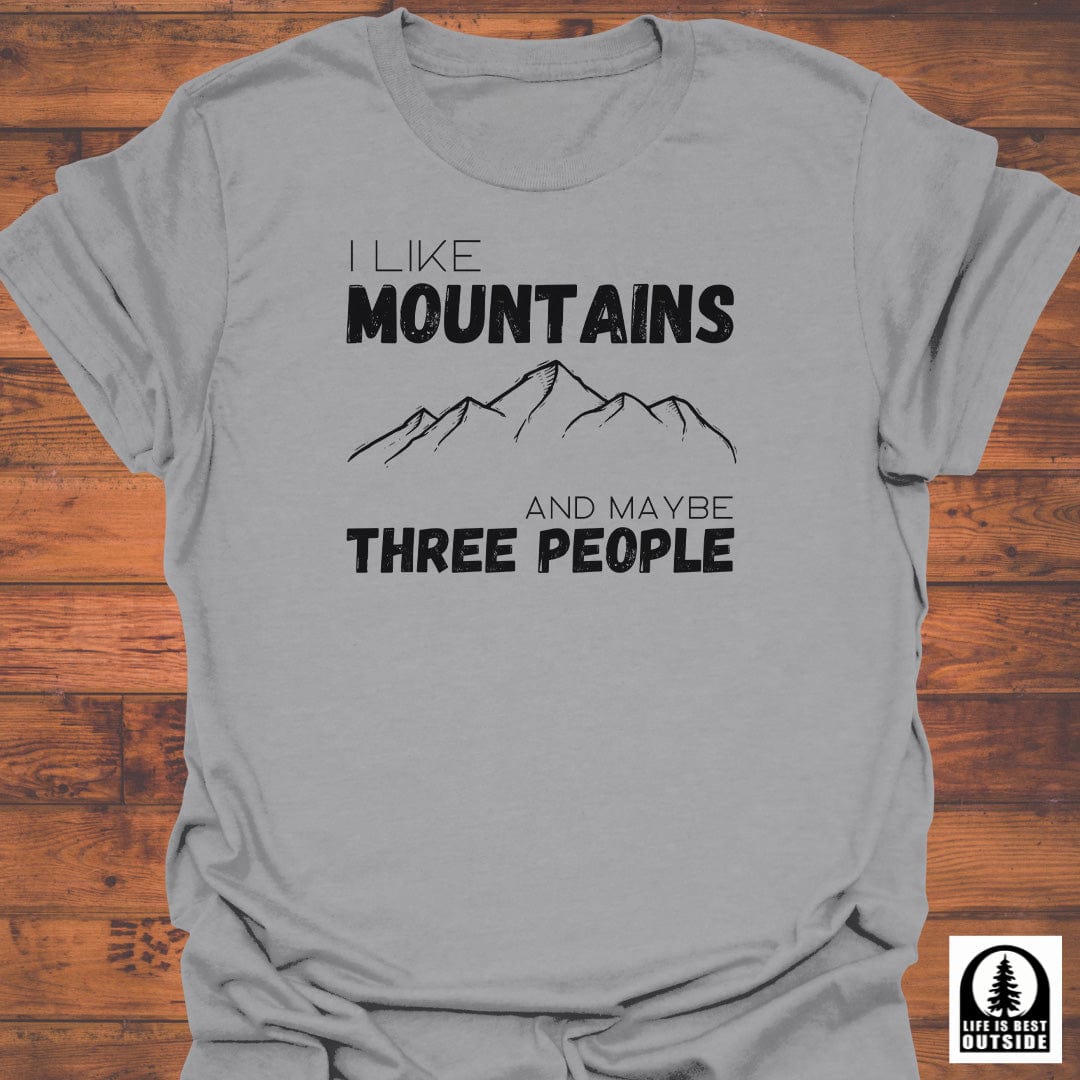 Mountains, and Three People T-Shirt