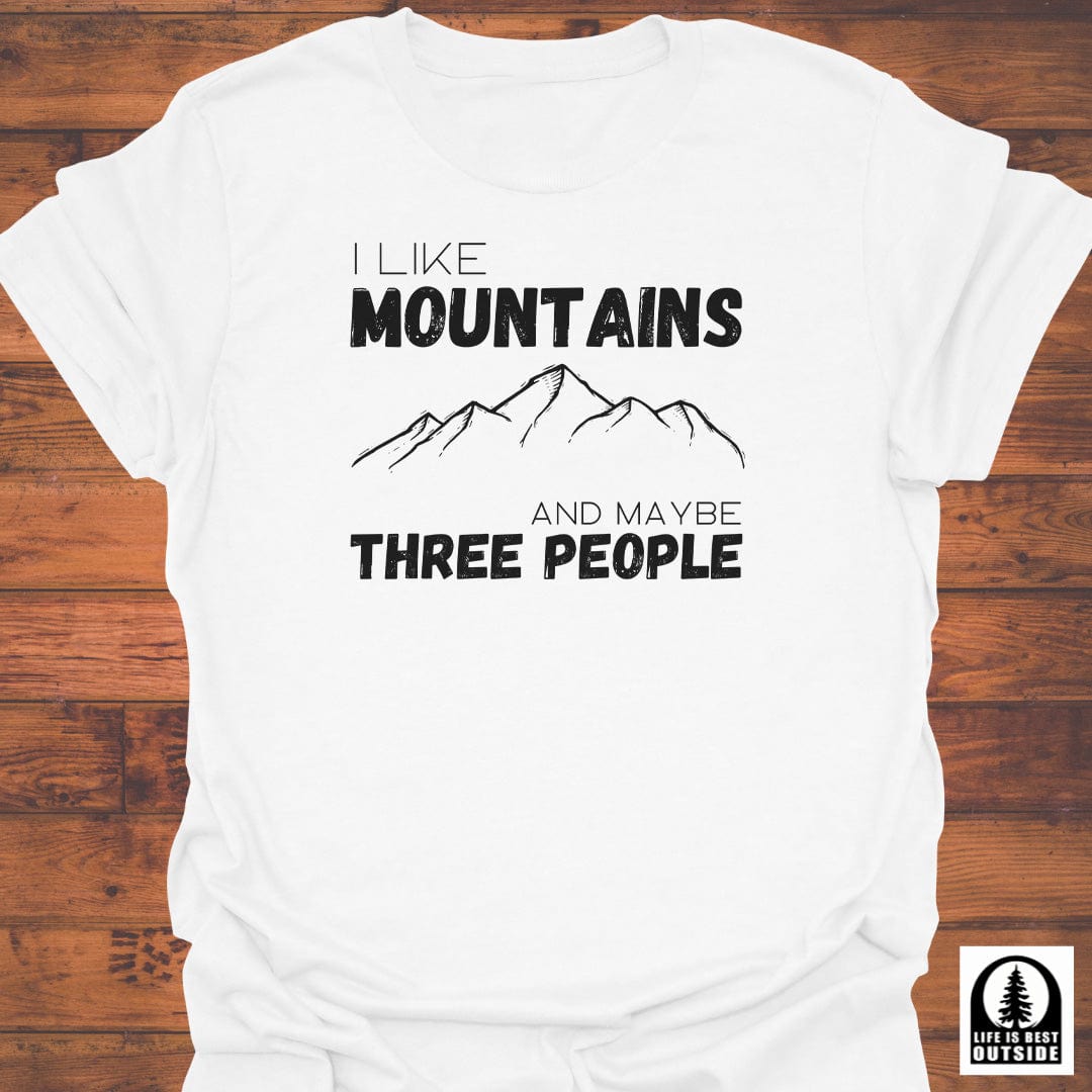 Mountains, and Three People T-Shirt