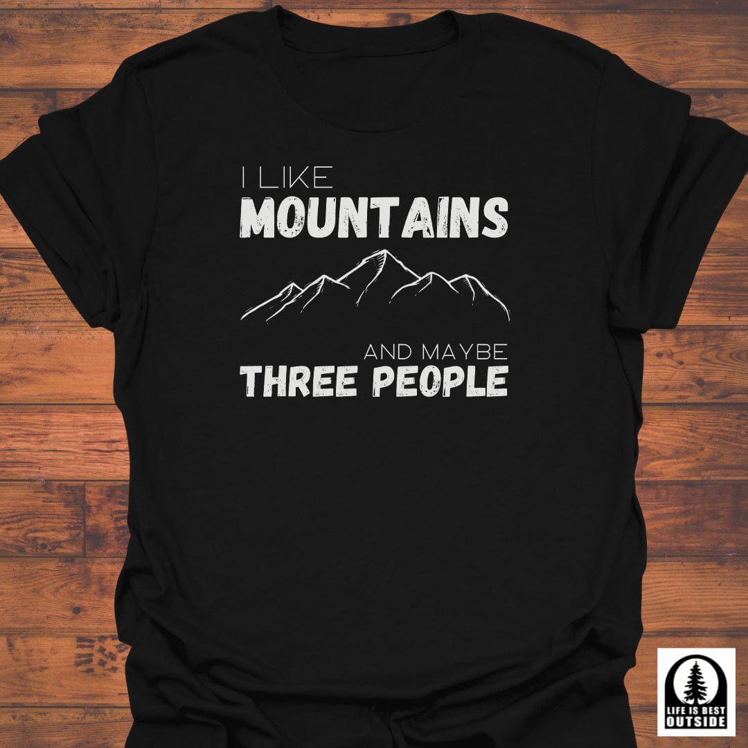 Mountains, and Three People T-Shirt