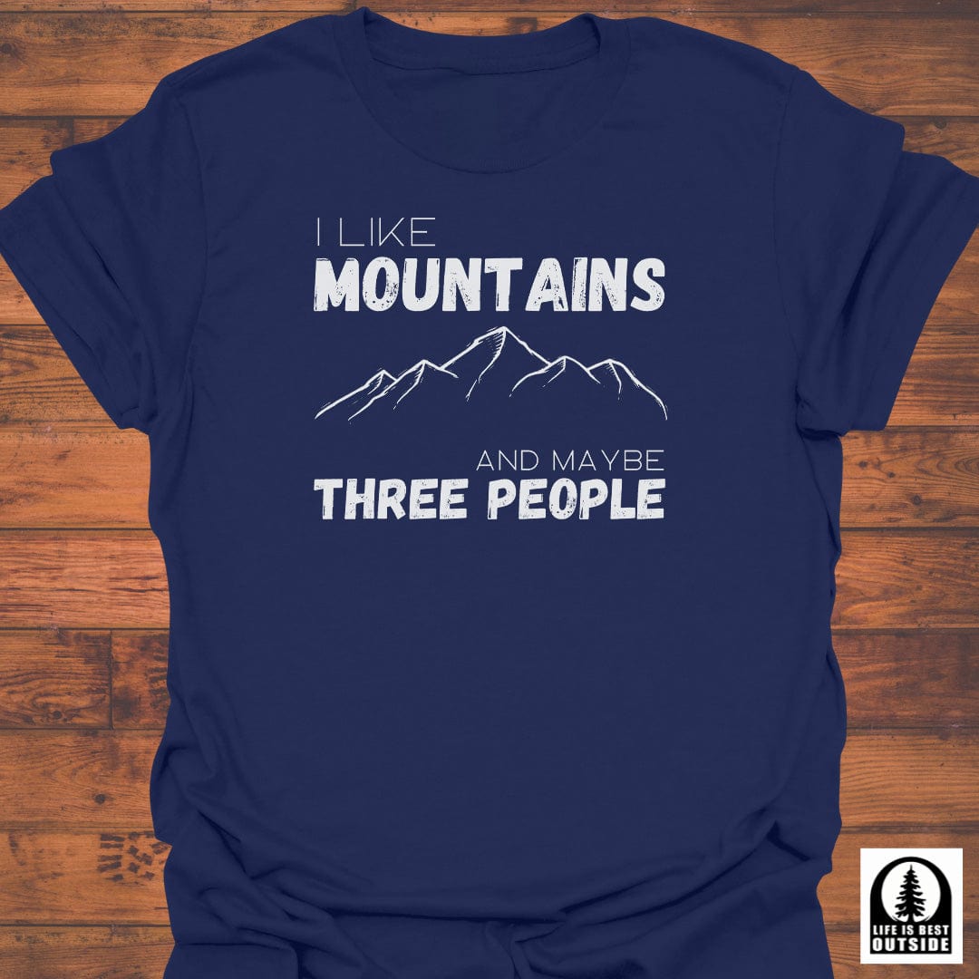 Mountains, and Three People T-Shirt