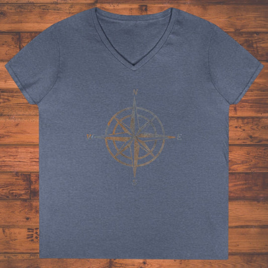 Guiding Compass Ladies' V-Neck