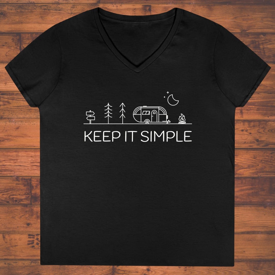 Keep It Simple Camping Ladies' V-Neck