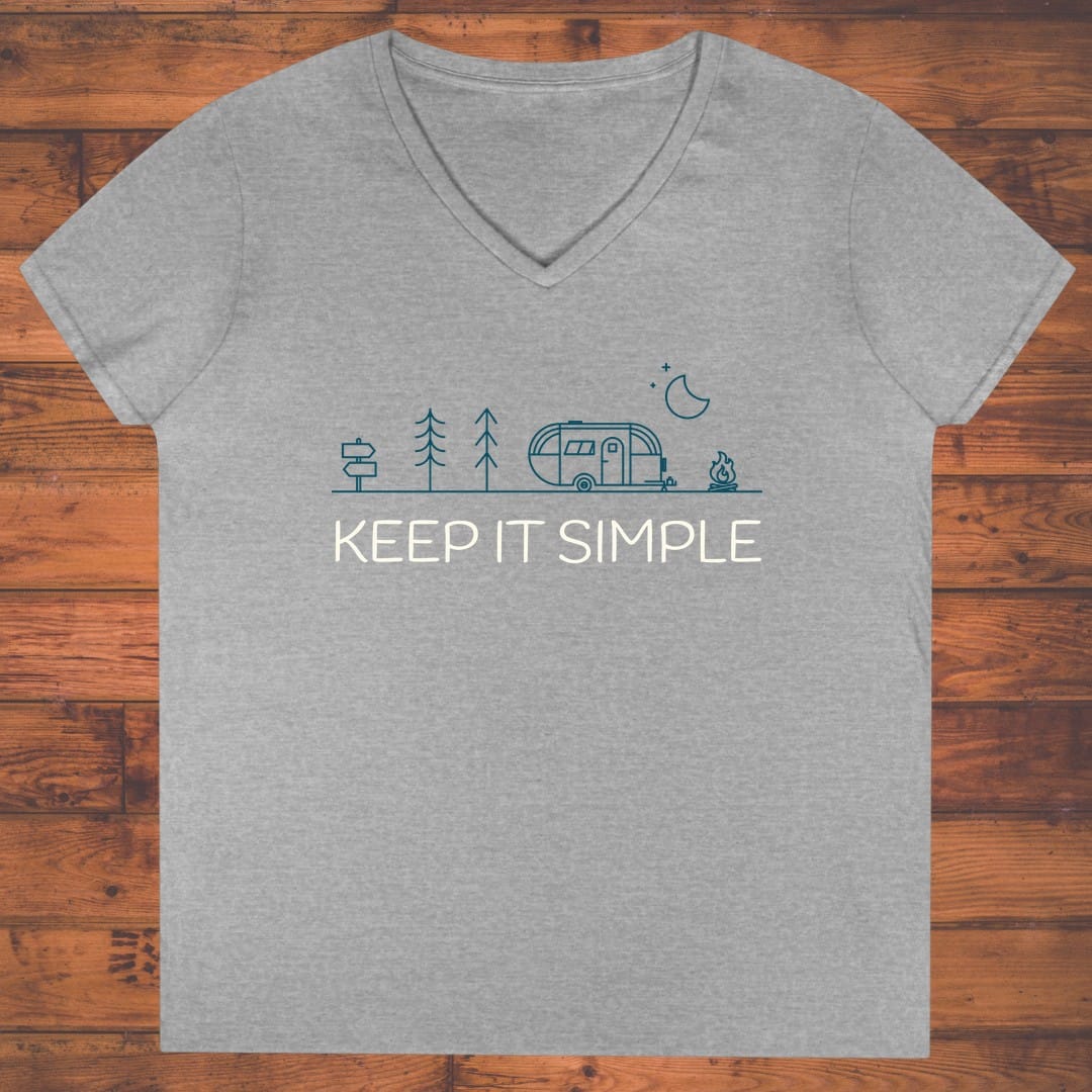 Keep It Simple Camping Ladies' V-Neck