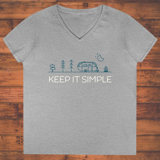 Keep It Simple Camping Ladies' V-Neck