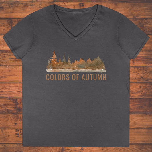 Colors of Autumn Ladies' V-Neck