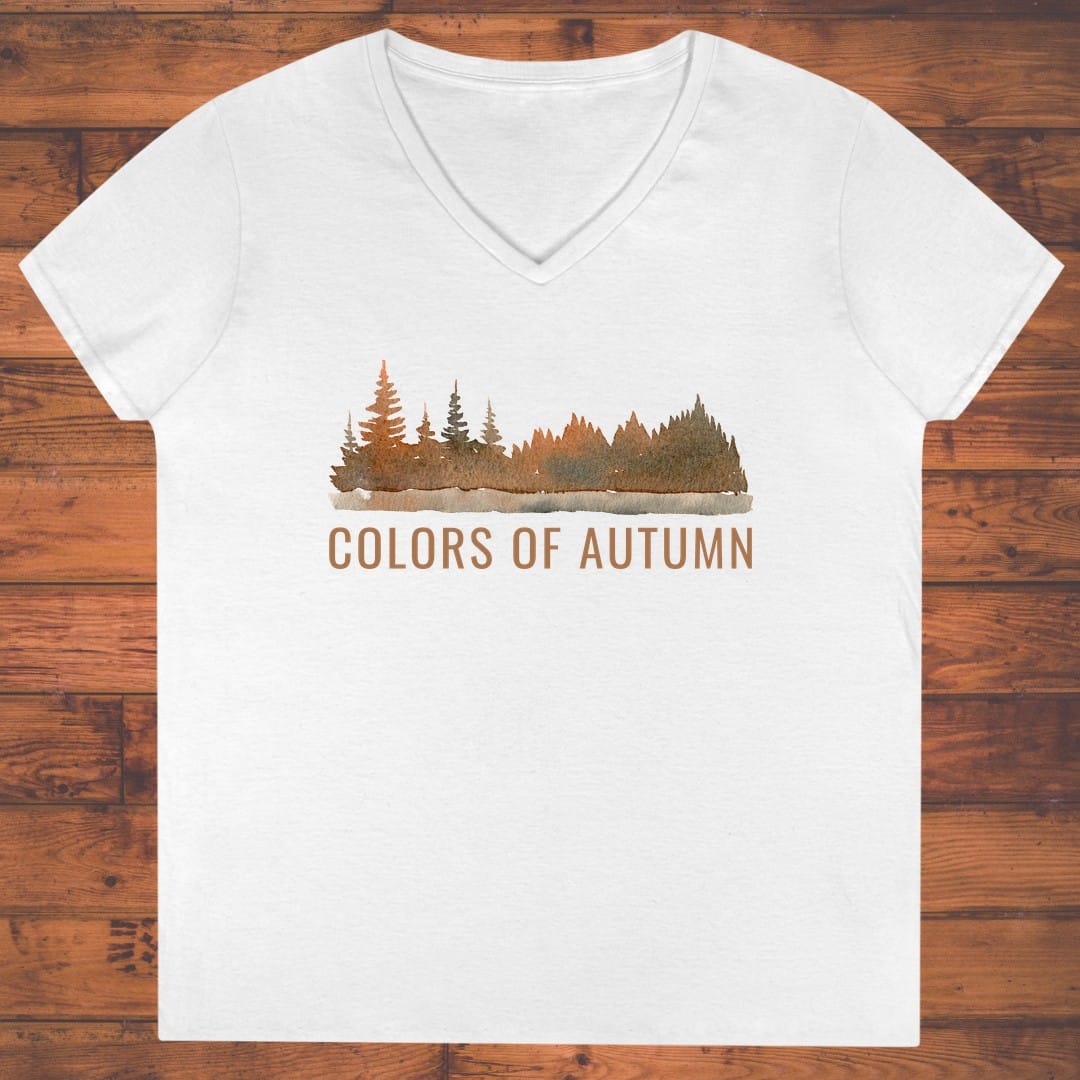 Colors of Autumn Ladies' V-Neck