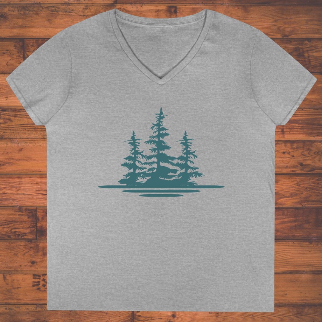 Midnight Forest Calm Ladies' V-Neck