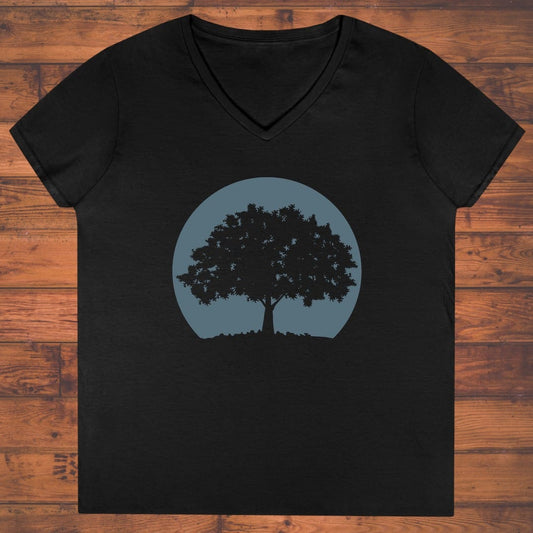 Meditation Tree Ladies' V-Neck