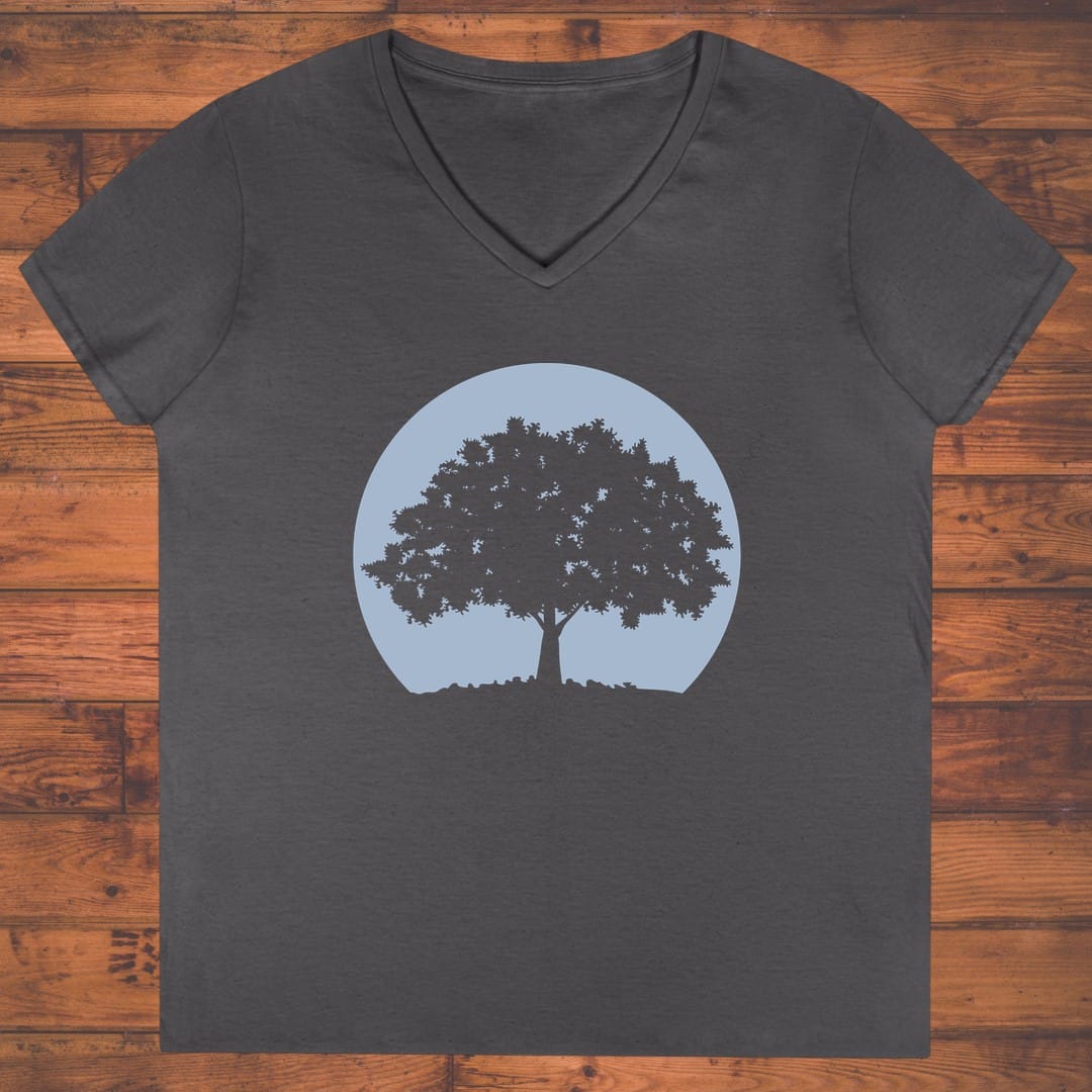 Meditation Tree Ladies' V-Neck