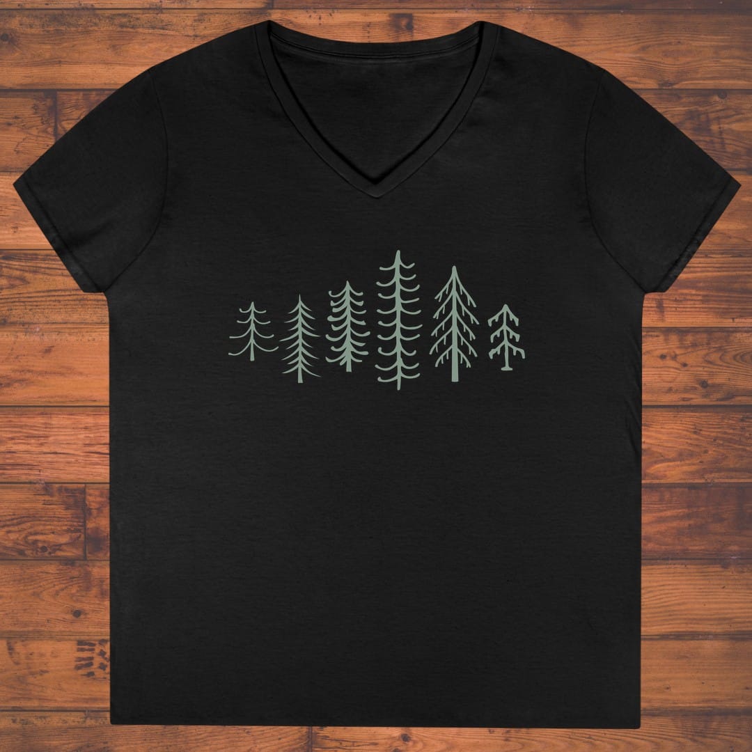 Forest Lineup Ladies' V-Neck
