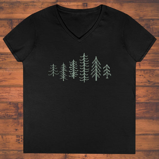 Forest Lineup Ladies' V-Neck