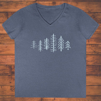 Forest Lineup Ladies' V-Neck