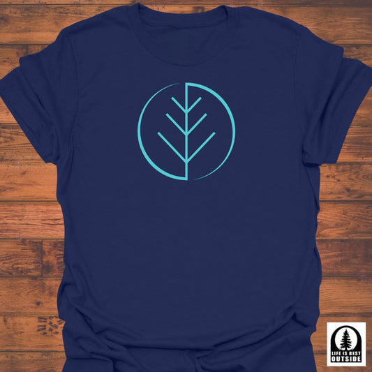 Cyber Leaf Blueprint T-Shirt