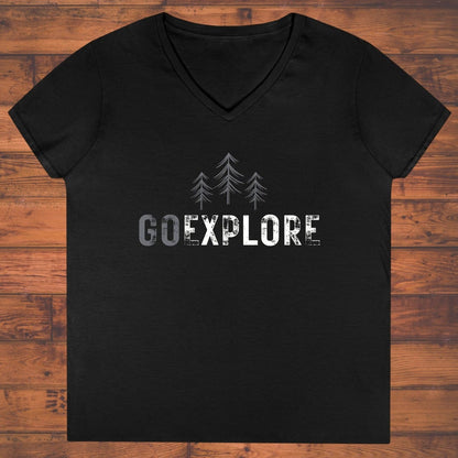 Go Explore Ladies' V-Neck