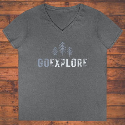Go Explore Ladies' V-Neck