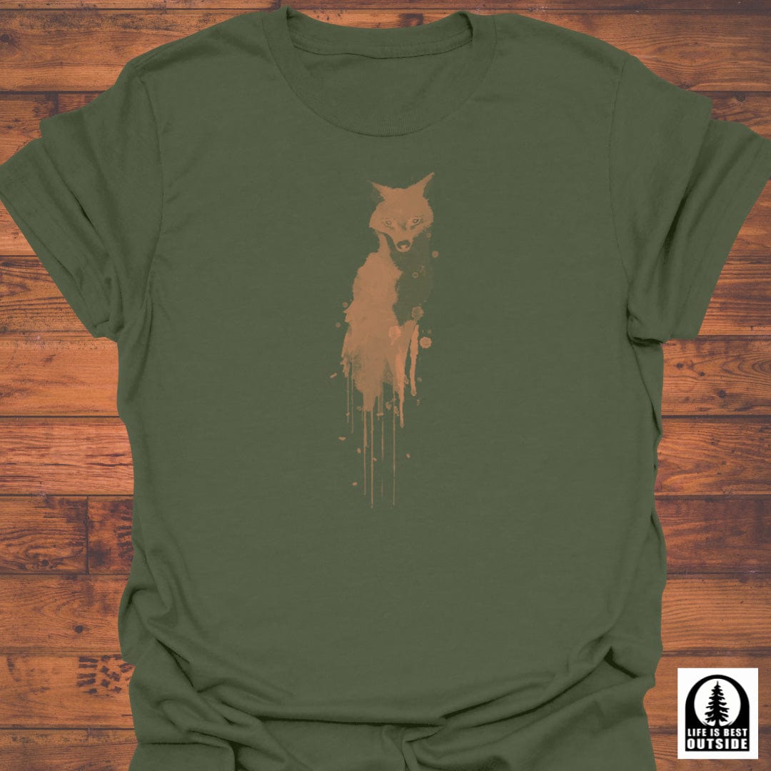 Dripping Fox Silhouette T-Shirt