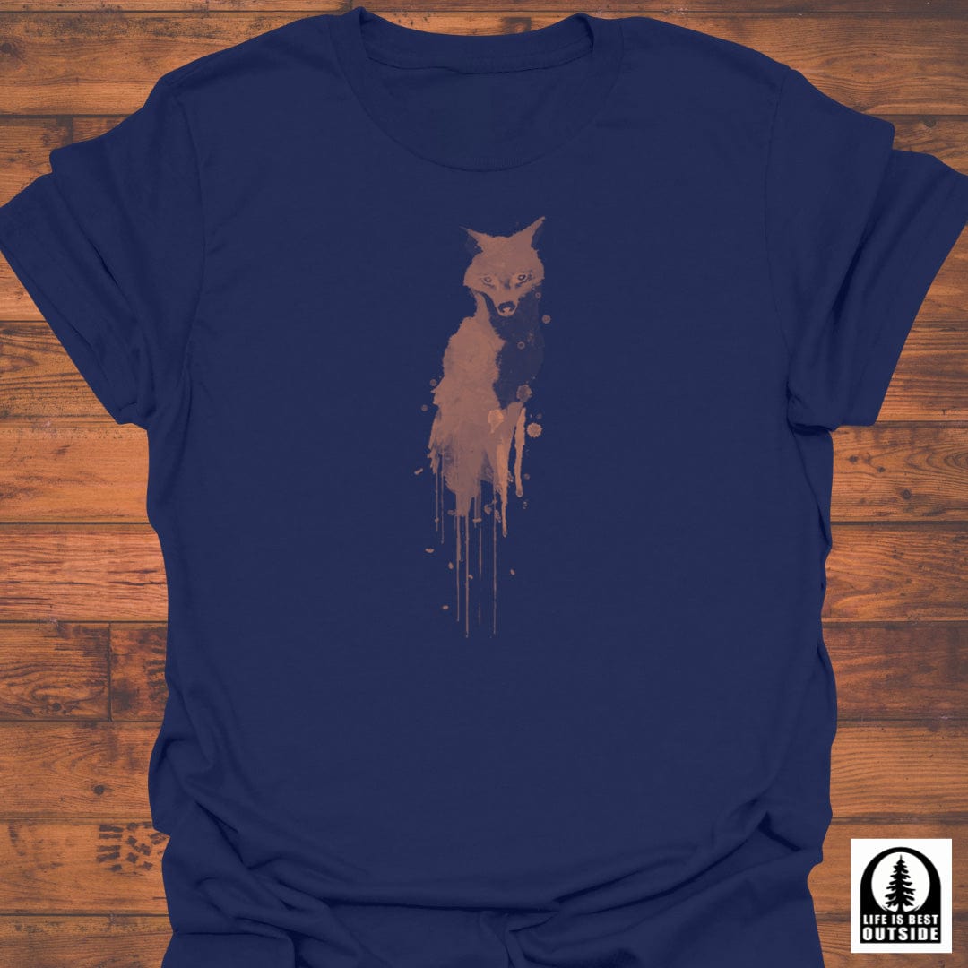 Dripping Fox Silhouette T-Shirt