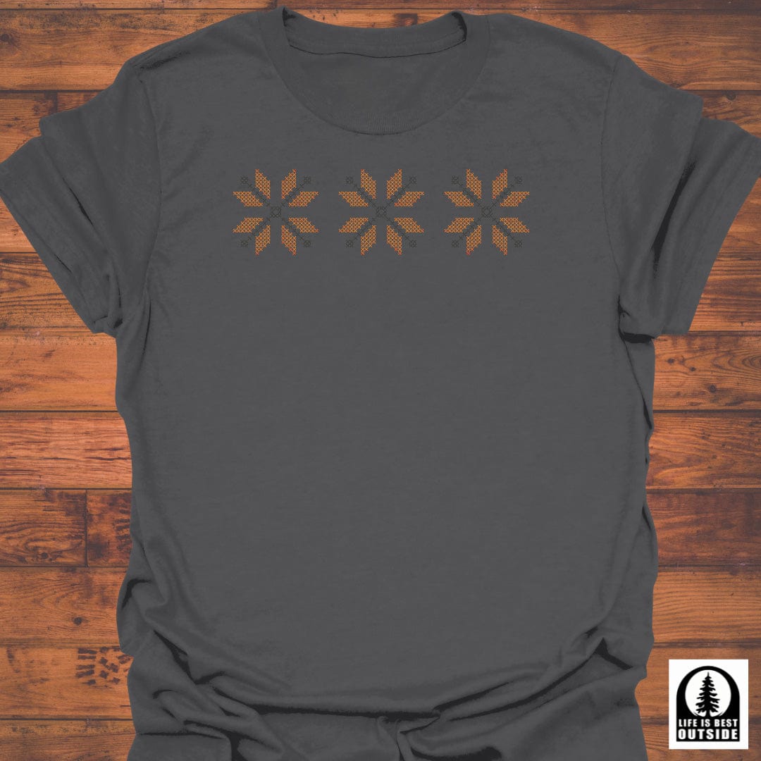 Autumn Pixel Bloom T-Shirt