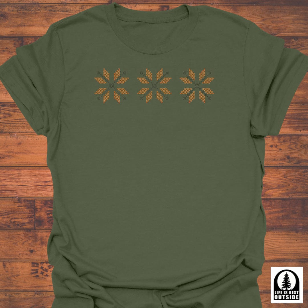 Autumn Pixel Bloom T-Shirt