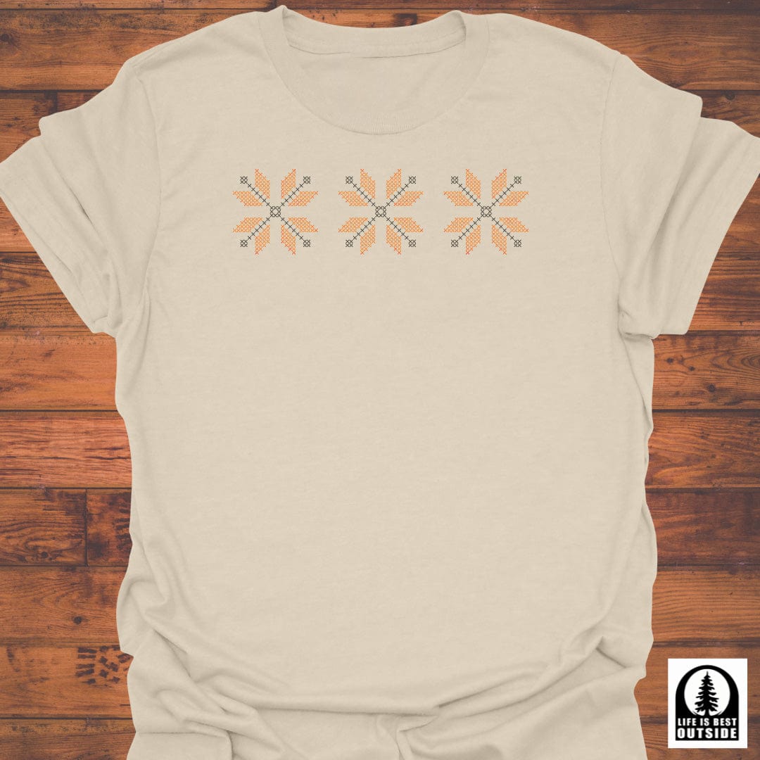 Autumn Pixel Bloom T-Shirt