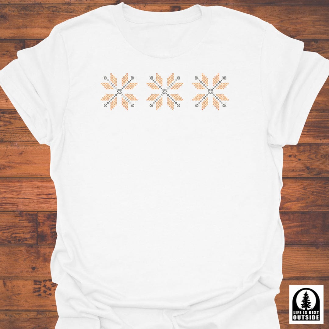 Autumn Pixel Bloom T-Shirt