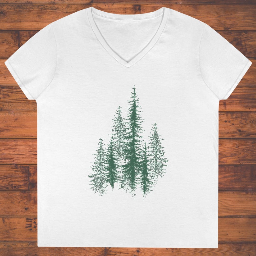 Hushed Forest Ladies' V-Neck