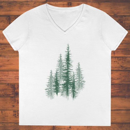 Hushed Forest Ladies' V-Neck