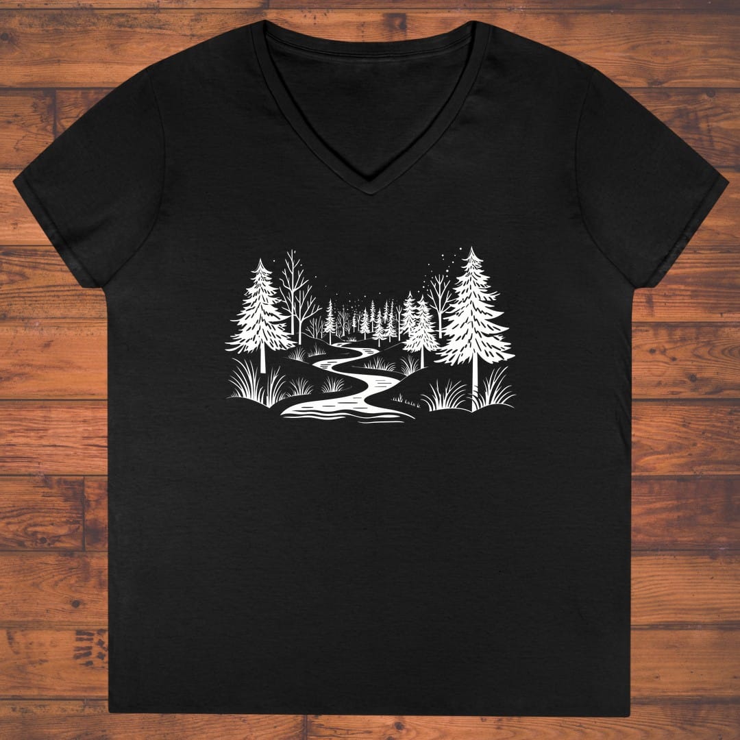 Midnight Trail Whispers Ladies' V-Neck