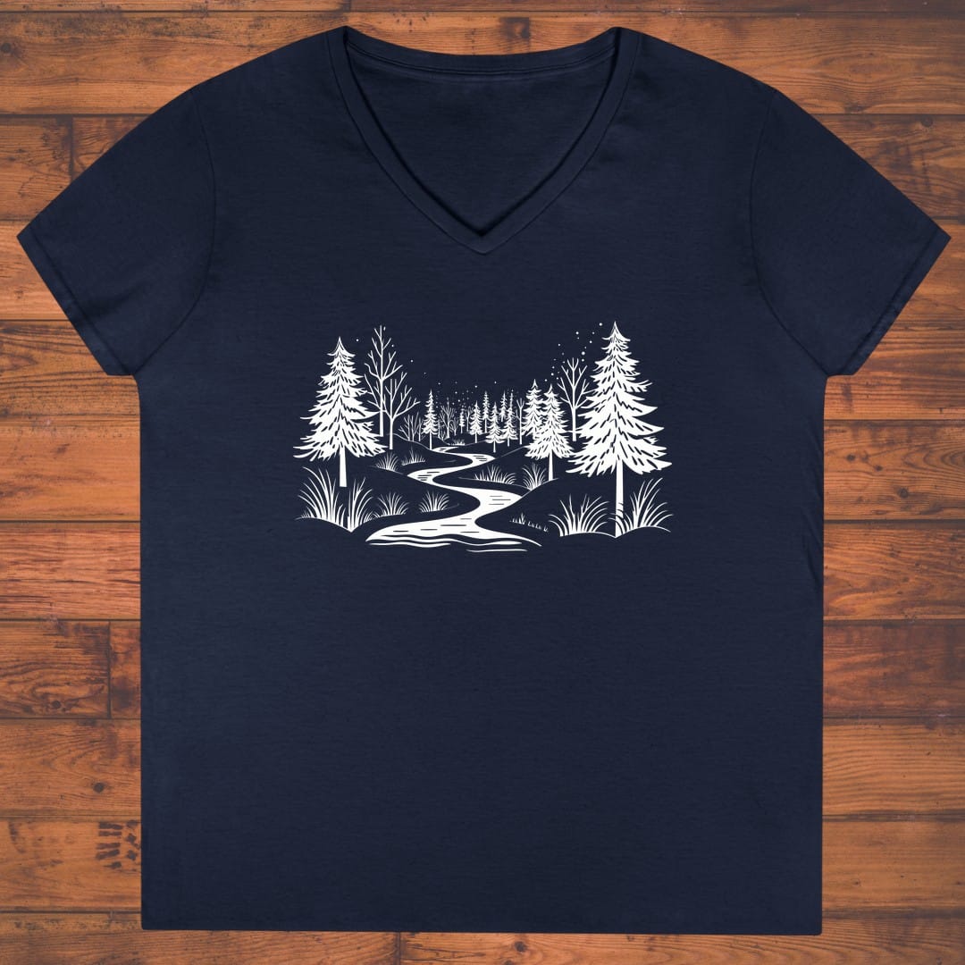 Midnight Trail Whispers Ladies' V-Neck